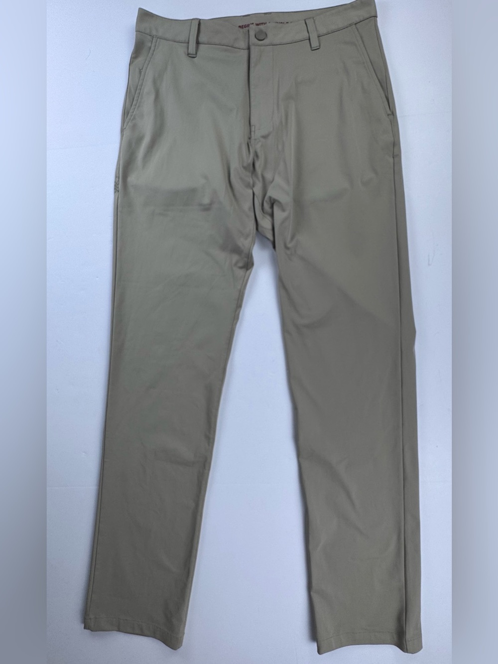 Rhône Commuter Pants Mens 32 x 32 Brown Straight Chino 5-Pocket Lifestyle Khaki